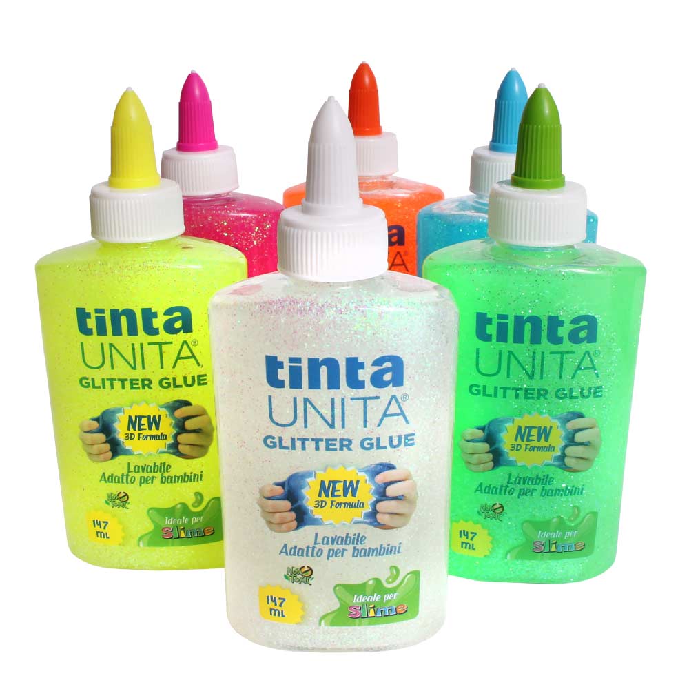 Colla liquida tintaunita trasparente glitter 147ml .50512: Colla