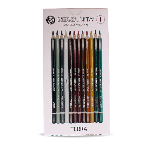 Astuccio TintaUnita Skyline color con 110 pastelli a matita Art Box con  colori